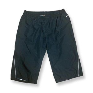 Nike The Athletic Dept. Capri Pants Women's L Black Pull On Inner Drawstring